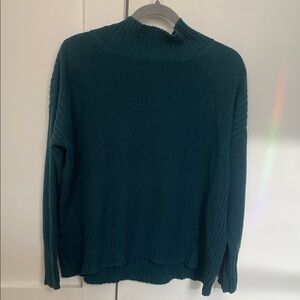 Angel Of The North Deep Teal Turtleneck Sweater